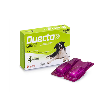 Duecto - 134 mg + 1.200 mg soluzione spot on per cani da 10 a 20 kg 4 pipette da 2,2 ml