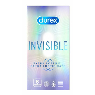 Durex invisible extra lubr 6 pezzi