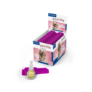 Effitix - 268 mg + 2.400 mg soluzione spot on per cani da 20 a 40 kg 24 pipette da 4,40 ml