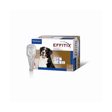 Effitix spot-on 4 pipette 6,60 ml cani da 40 a 60 kg