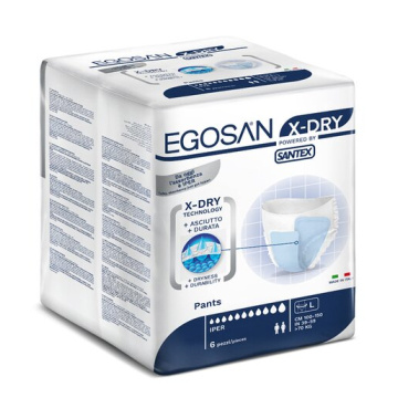 Egosan x dry pants large 6 pezzi