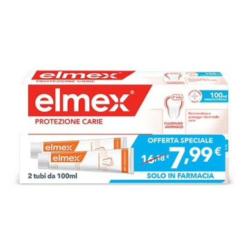 Elmex dentifricio anticarie bitubo 2 da 100 ml