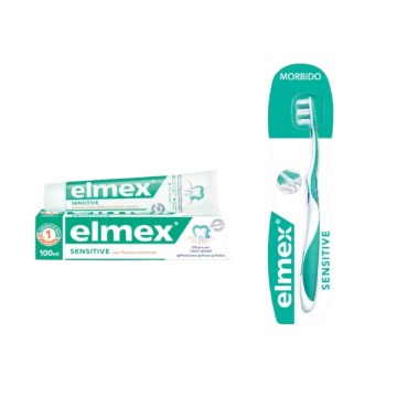 Elmex dentifricio sensitive 100 ml + spazzolino elmex sensitive
