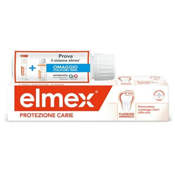Elmex Protezione Carie Kit Dentifricio 75 ml + Collutorio 100 ml in Omaggio