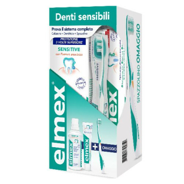Elmex Sensitive Special Kit Collutorio + Dentifricio + Spazzolino