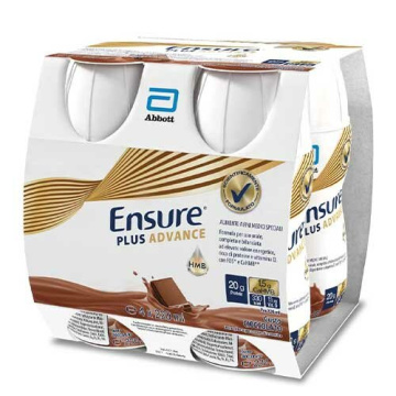 Ensure Plus Advance Integratore Gusto Cioccolato 4 x 220 ml