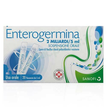 Enterogermina Sospensione Orale 20 flaconcini 2 mld 5 ml