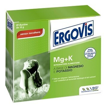 Ergovis mg+k senza zucchero 20 bustine 5 g