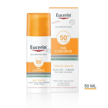 Eucerin Oil Control Sun Gel Creme Tocco Secco SPF50+ 50 ml