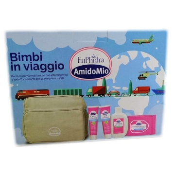 Euphidra Amidomio borsa bimbi con gel polvere +detergente +crema idratante +salviettine