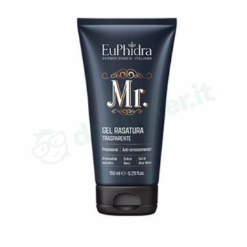 Euphidra Mr. Gel Rasatura Barba Trasparente Anti-Arrossamento 150 ml