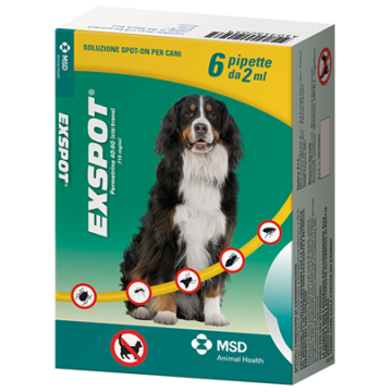 Exspot spot-on soluzione 6 pipette 2 ml 715 mg/ml cani