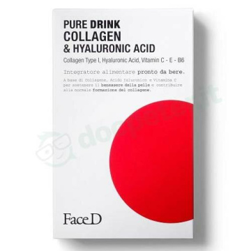 Face D Pure Drink Collagene e Acido Ialuronico 30 stick da 15 ml