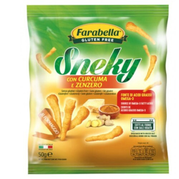 Farabella sneky formaggio con curcuma e zenzero 50 g