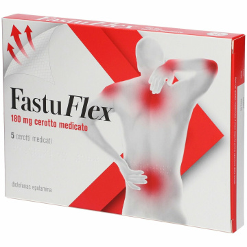 Fastuflex 180 mg antinfiammatorio 5 cerotti medicati 