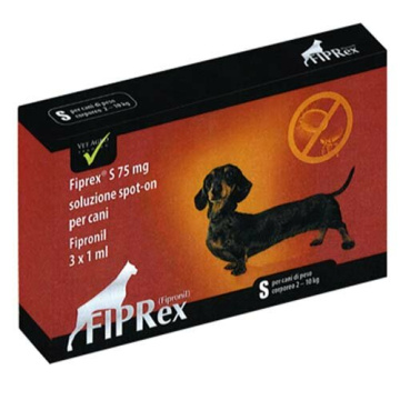 Fiprex s - 75 mg soluzione spot on per cani da 2 a 10 kg 1 pipetta da 1 ml