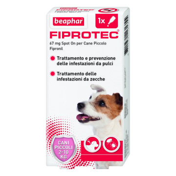 Fiprotec 67 mg - 67 mg soluzione spot on per cani da 2 a 10 kg 1 pipetta da 0,67 ml