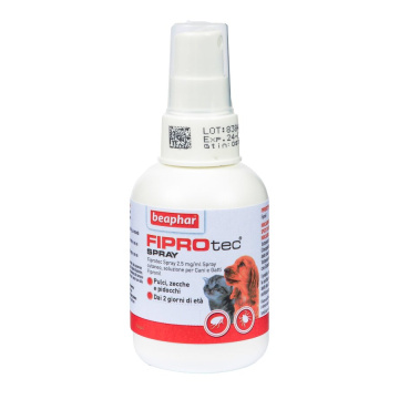 Fiprotec spray cutaneo - 2,5 mg/ml spray cutaneo soluzione per cani e gatti flacone da 100 ml