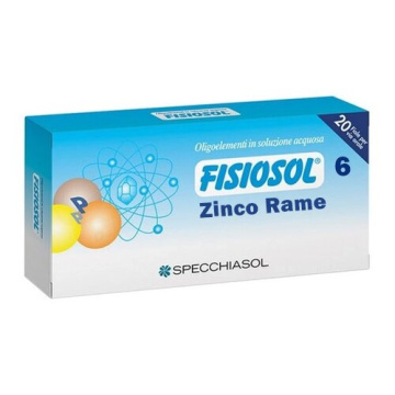 Fisiosol 6 Zinco Rame 20 Fiale da 2 ml