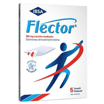 Flector 5 Cerotti Medicati 180 mg Diclofenac 5 Cerotti