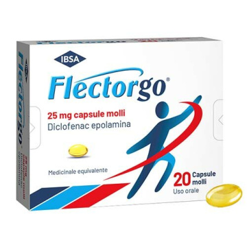 Flectorgo 25 mg Diclofenac Antidolorifico 20 Capsule Molli