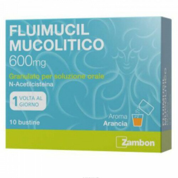 Fluimucil 600 mg Bustine Mucolitico - 10 Bustine Granulato