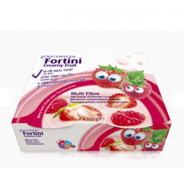 Fortini creamy fruit multi fibre frutti rossi 4x100 g