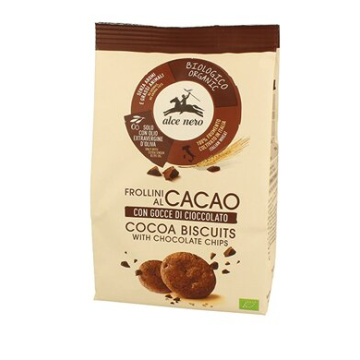 Frollino cacao con  gocce di cioccolato bio