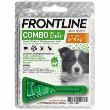 Frontline combo spot-on 1 pipetta 0,67 ml cani da 2 a 10 kg
