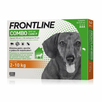 Frontline Combo Spot-On Cani Taglia Piccola 2-10 kg 3 Pipette Monodose