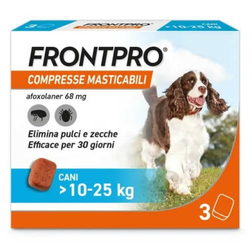 Frontpro Compresse Masticabili per cani di peso 10-25 kg- 68 mg 
