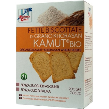 Fsc fette biscottate di kamut bio senza zuccheri aggiunti con olio di girasole senza olio di palma 200 g