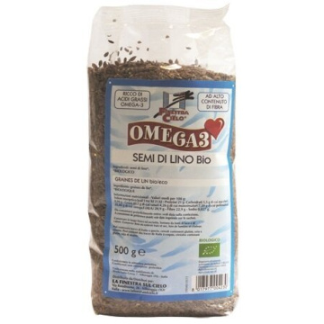 Fsc omega3 semi di lino bio ad alto contenuto di fibra 500 g
