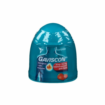 Gaviscon 16 compresse masticabili Fragola 250 +133,5 mg