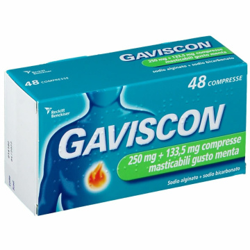 Gaviscon 250 mg Menta 48 Compresse Masticabili