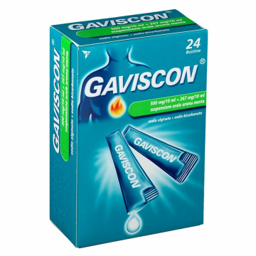 Gaviscon 24 bustine Antireflusso 500 + 267 mg/10ml
