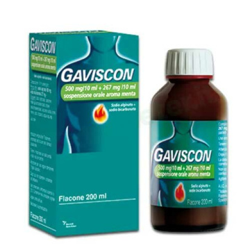 Gaviscon Sospensione Orale 500 mg + 267 mg Flacone 200 ml