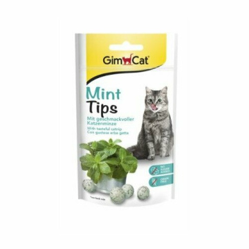 Gimborn Gimcat Mint Tips Snack Per Gatti Aroma Erba Gatta 40g