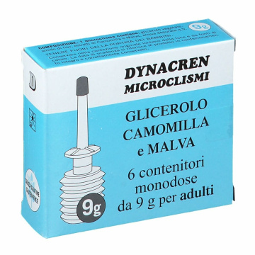 Glicerolo camomilla e malva 6 microclismi da 9 g per adulti