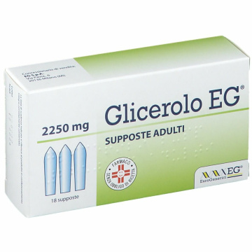 Glicerolo eg adulti 2,25 mg adulti 18 supposte 