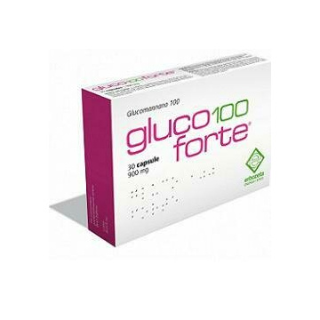 Gluco 100 forte glucomannano 100 30 capsule da 900 mg