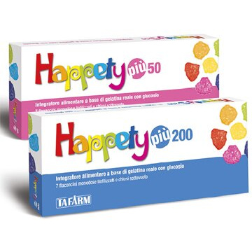 Happety piu 50 7 flaconcini 50 mg