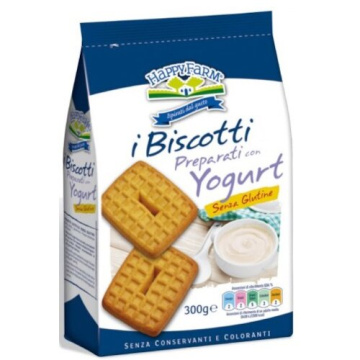 Happy farm biscotti yogurt senza zucchero 300 g