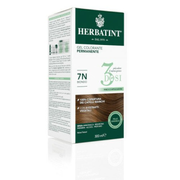 Herbatint Tintura Per Capelli Gel Permanente 7N Biondo 300 ml 3 Dosi