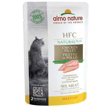 Hfc cat plus natural filetto di pollo 55 g
