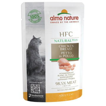 Hfc cat plus natural petto di pollo 55 g