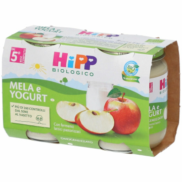 Hipp bio hipp bio omogeneizzato mela yogurt 2x125 g