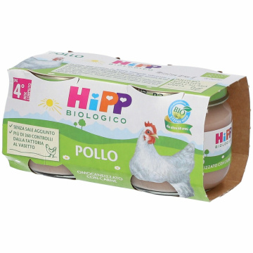 Hipp bio hipp bio omogeneizzato pollo 2x80 g