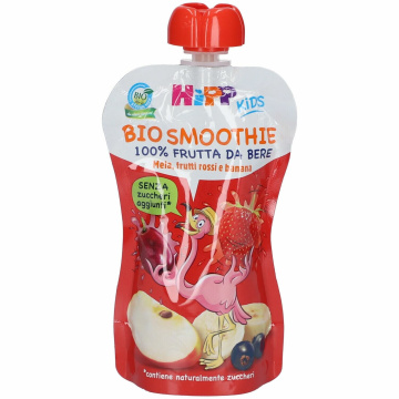 Hipp bio smoothies mela banana e frutti rossi 120 ml