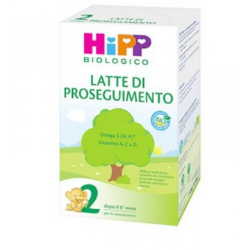 Hipp latte 2 di proseguimento in polvere 600 g